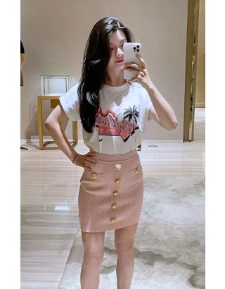 발망 플라밍고 프린트 티셔츠