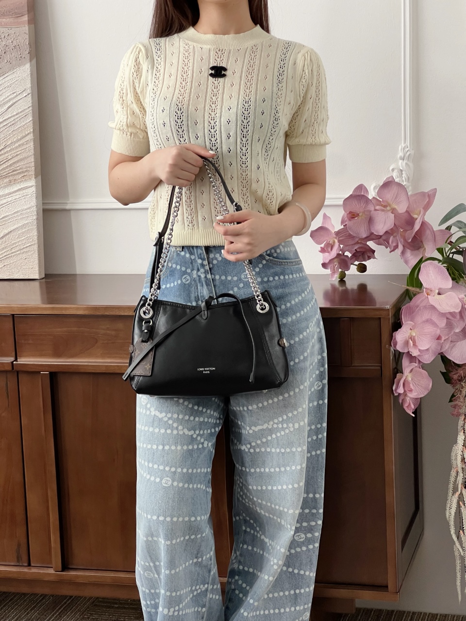 루이비통 캐리올 BB 다크백