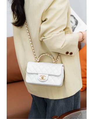 샤넬 탑 핸들 대미니 플랩 백