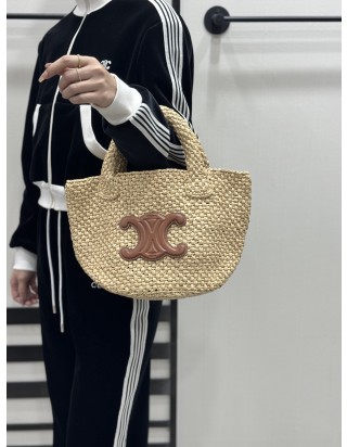 셀린느 라피아 스몰 바스켓 백