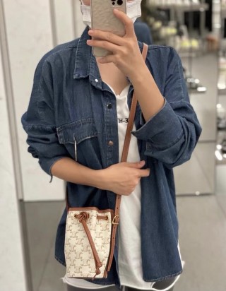 셀린느 드로우 스트링 백 스몰