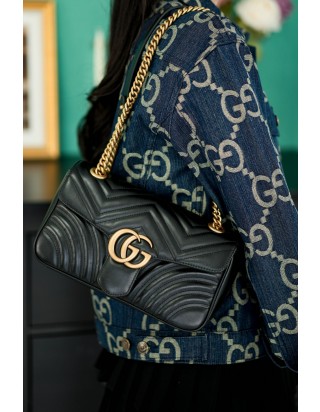 구찌 마몽 마틀라쎄 미디움 숄더백