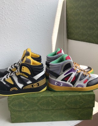 구찌 배스킷 하이탑 스니커즈